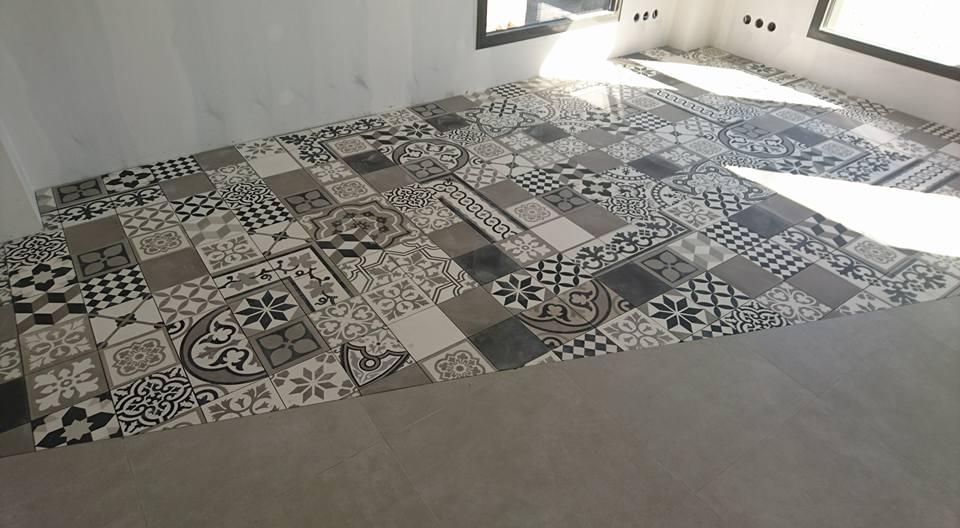 цемент фабрики Carodeco коллекция Les Fleurs Et Arabesques