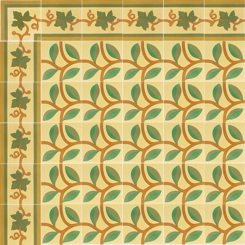 цемент фабрики Carodeco коллекция Les Fleurs Et Arabesques