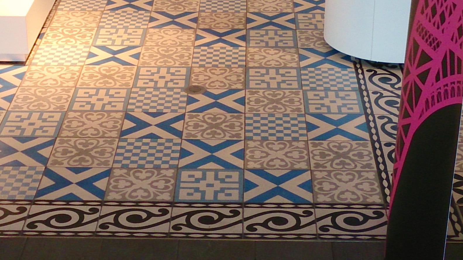 цемент фабрики Carodeco коллекция Les Fleurs Et Arabesques