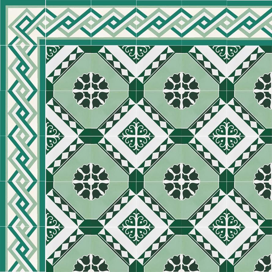 цемент фабрики Carodeco коллекция Les Fleurs Et Arabesques