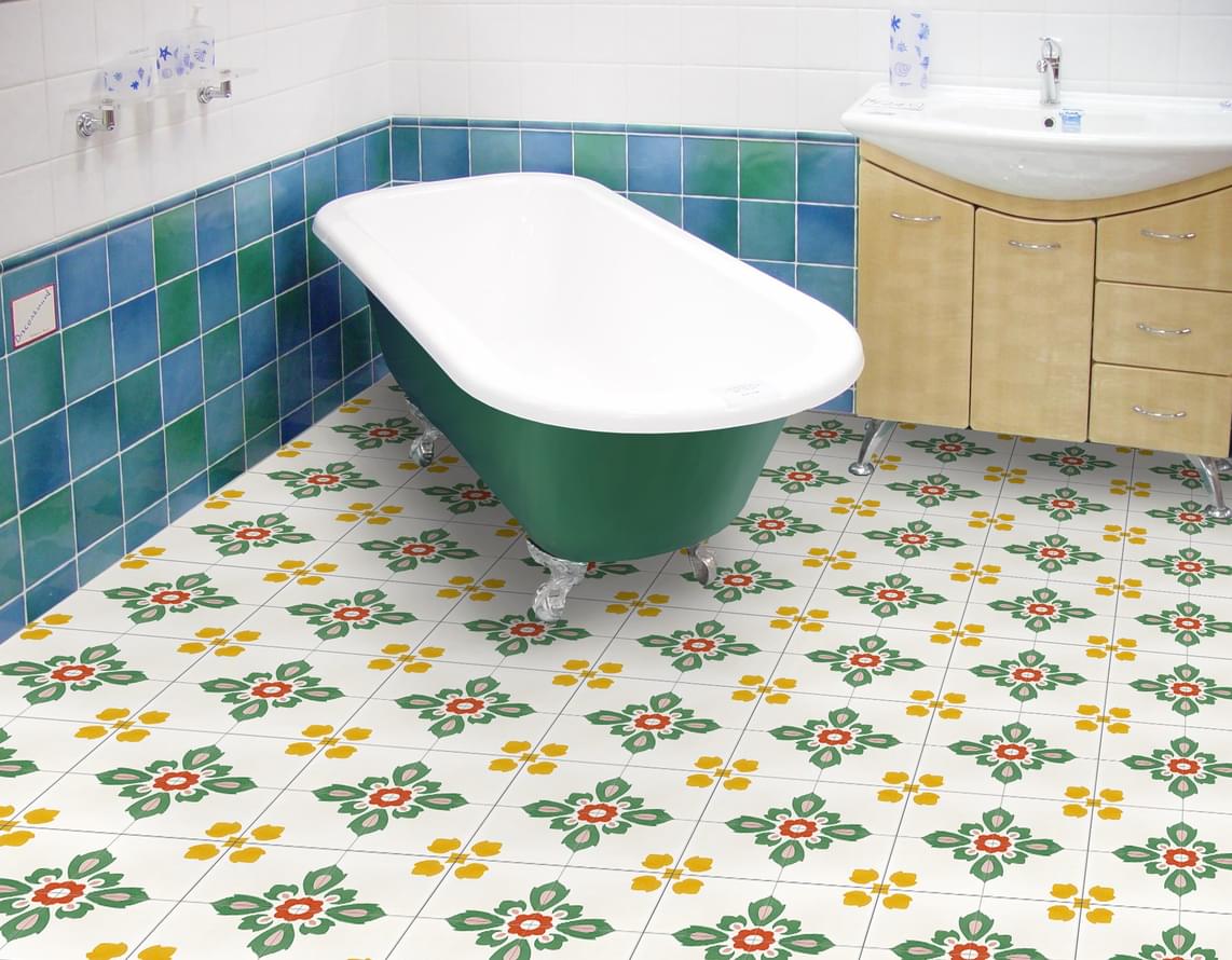 цемент фабрики Carodeco коллекция Les Fleurs Et Arabesques