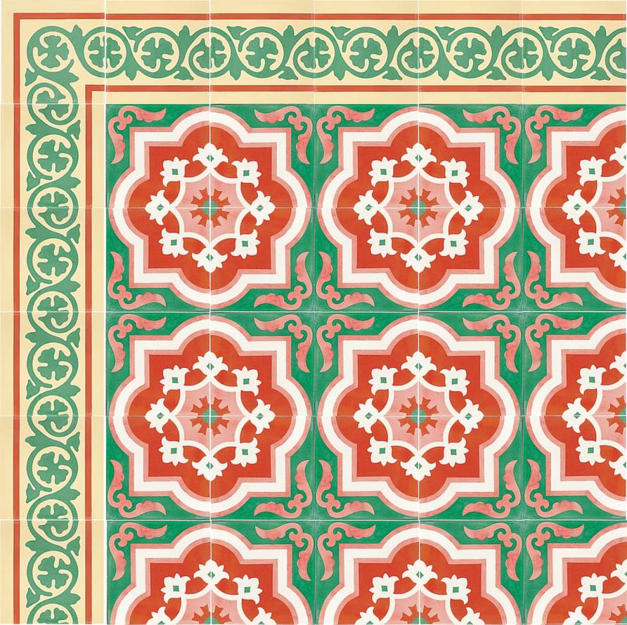 цемент фабрики Carodeco коллекция Les Fleurs Et Arabesques