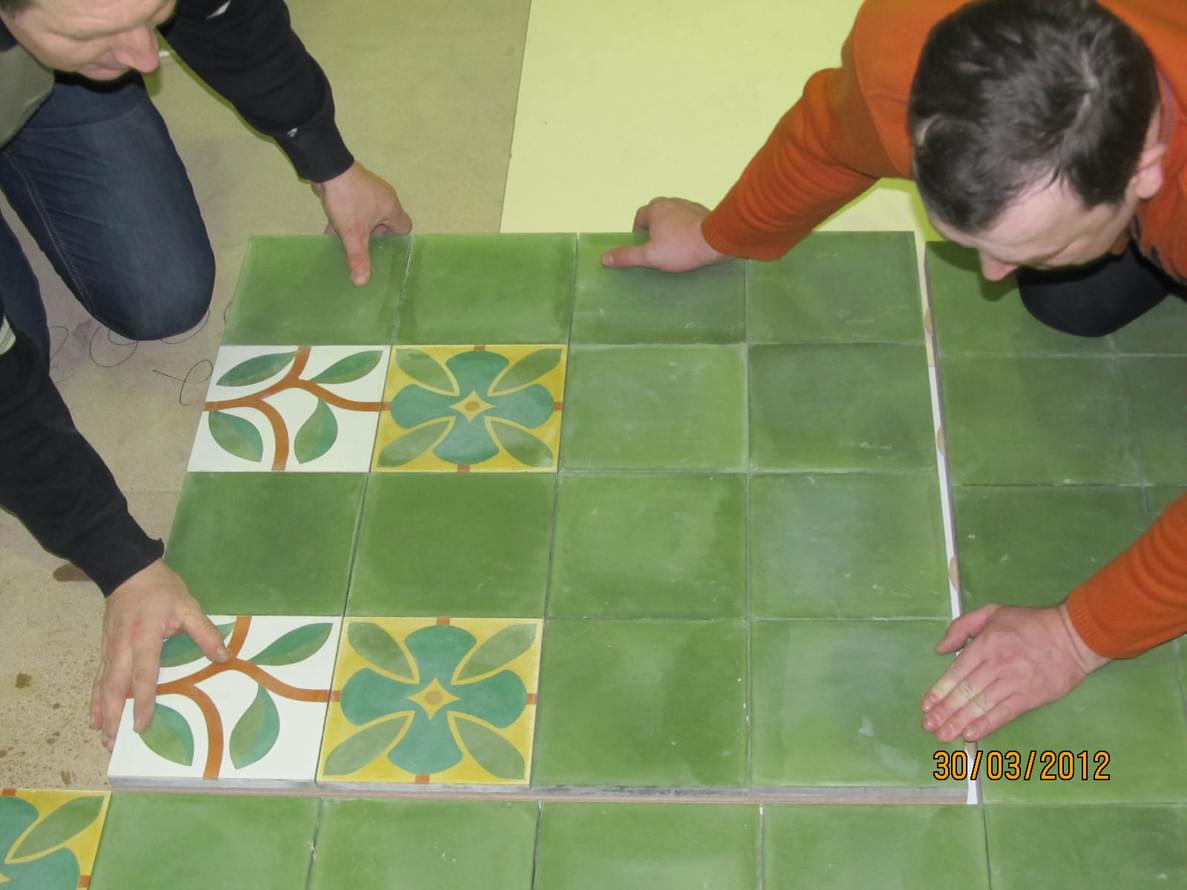 цемент фабрики Carodeco коллекция Les Fleurs Et Arabesques