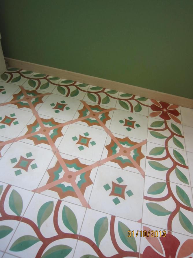 цемент фабрики Carodeco коллекция Les Fleurs Et Arabesques