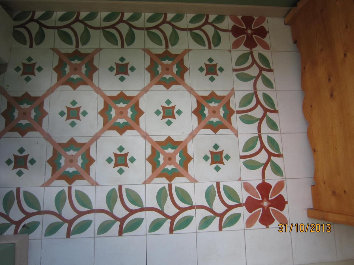 цемент фабрики Carodeco коллекция Les Fleurs Et Arabesques