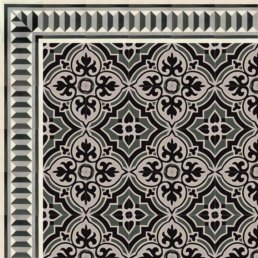 цемент фабрики Carodeco коллекция Les Fleurs Et Arabesques