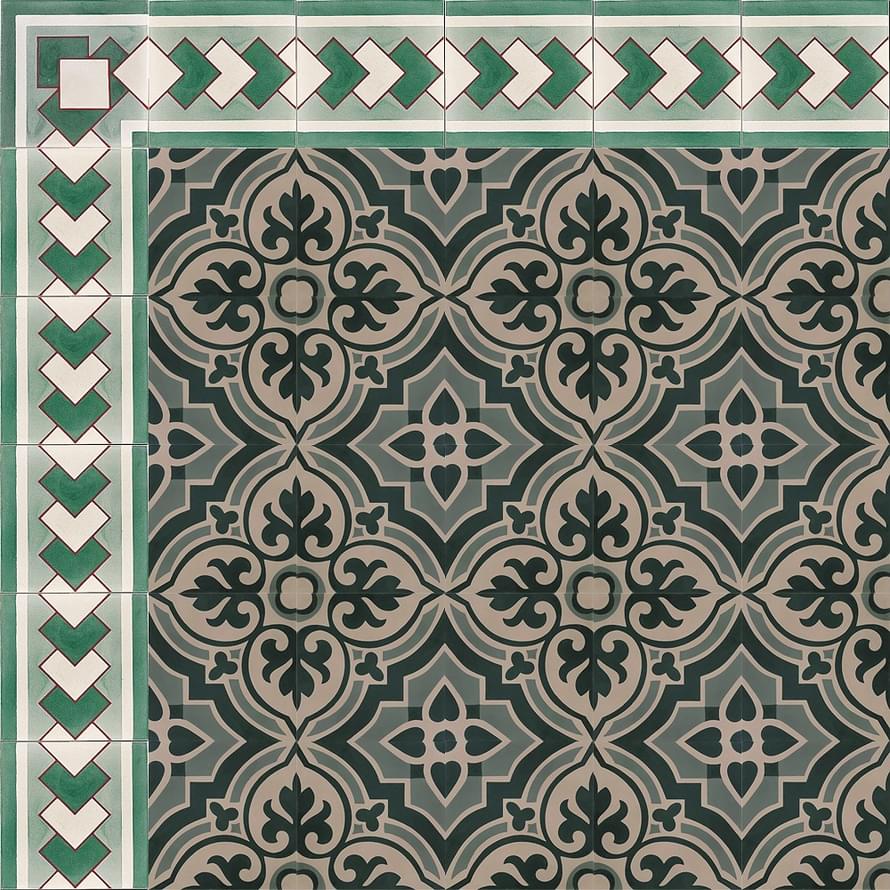 цемент фабрики Carodeco коллекция Les Fleurs Et Arabesques