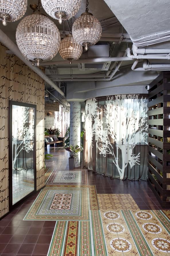 цемент фабрики Carodeco коллекция Les Fleurs Et Arabesques