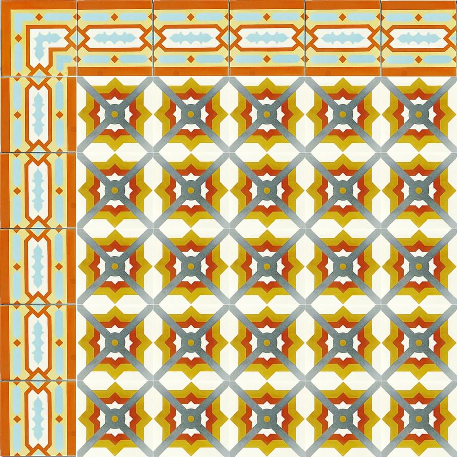 цемент фабрики Carodeco коллекция Les Fleurs Et Arabesques