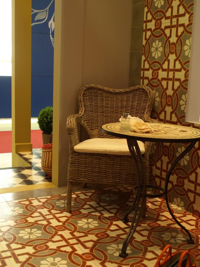 цемент фабрики Carodeco коллекция Les Fleurs Et Arabesques