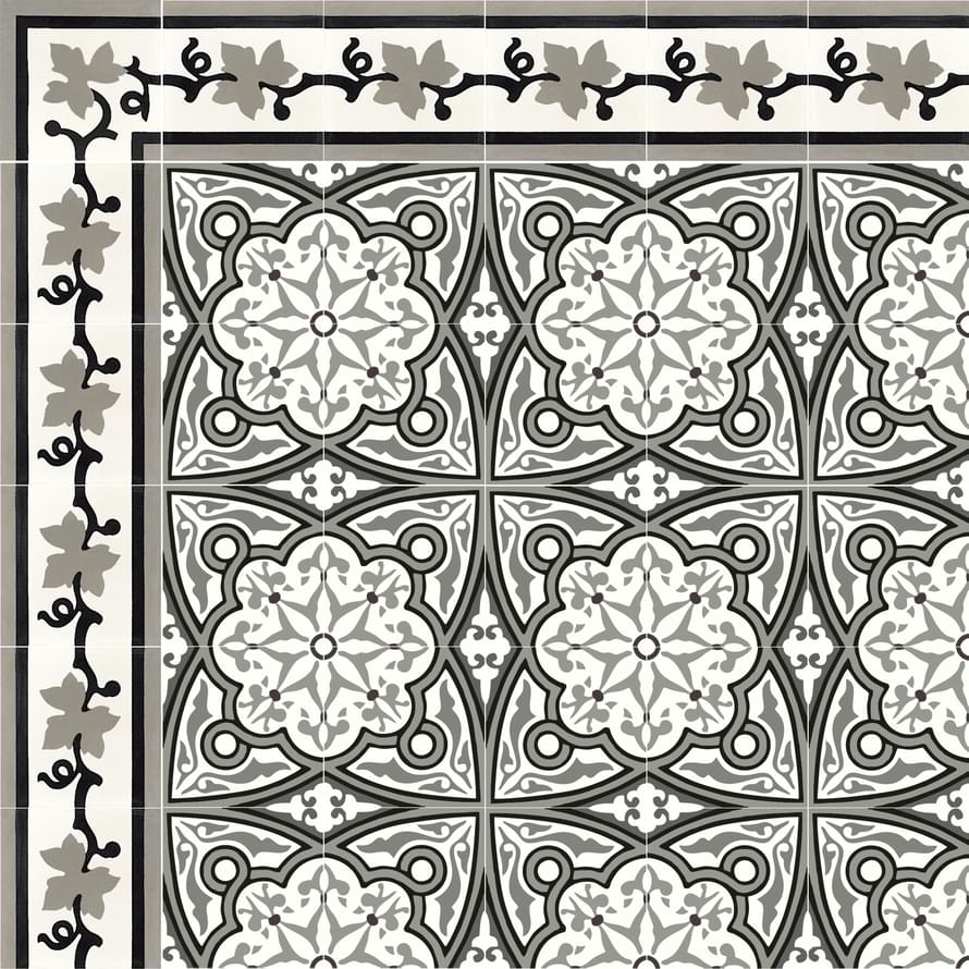 цемент фабрики Carodeco коллекция Les Fleurs Et Arabesques