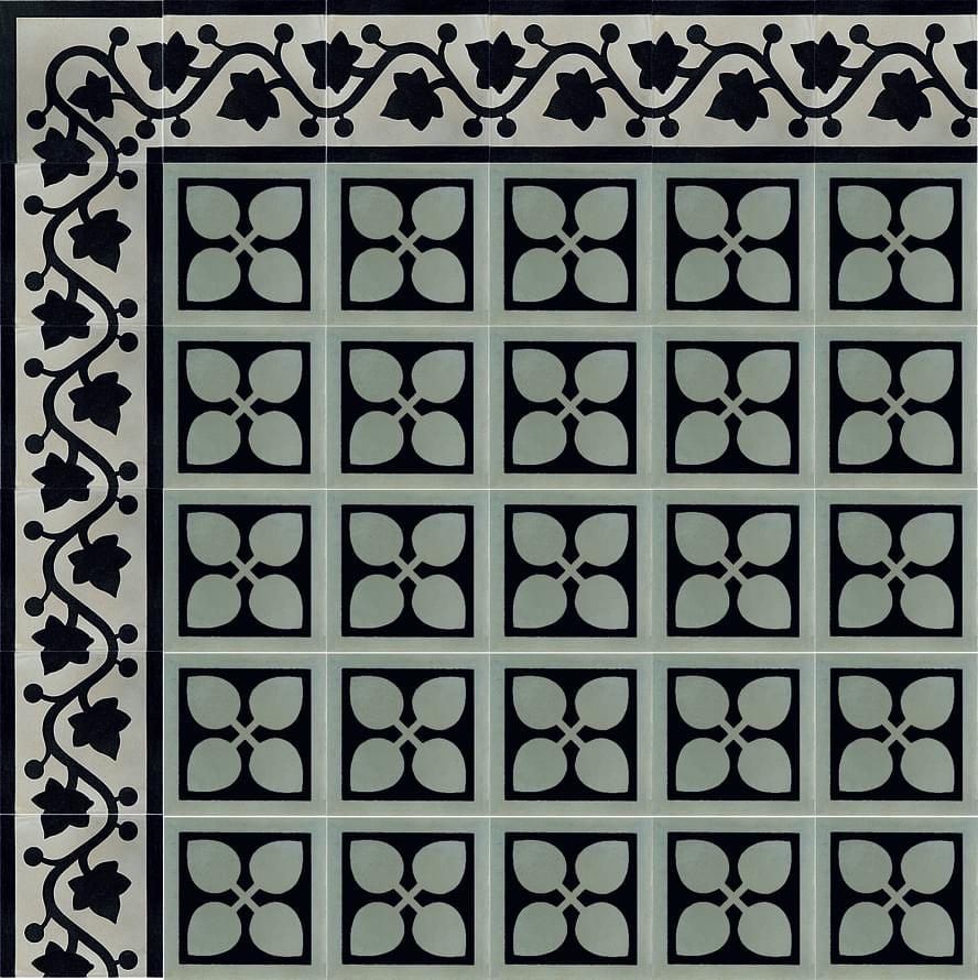 цемент фабрики Carodeco коллекция Les Fleurs Et Arabesques