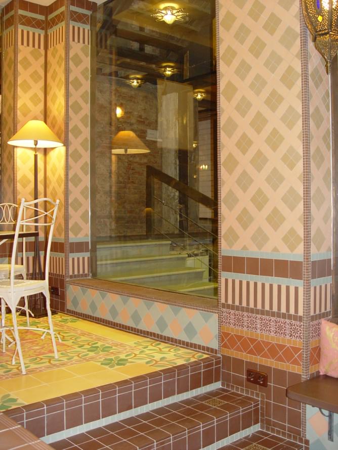 цемент фабрики Carodeco коллекция Les Fleurs Et Arabesques