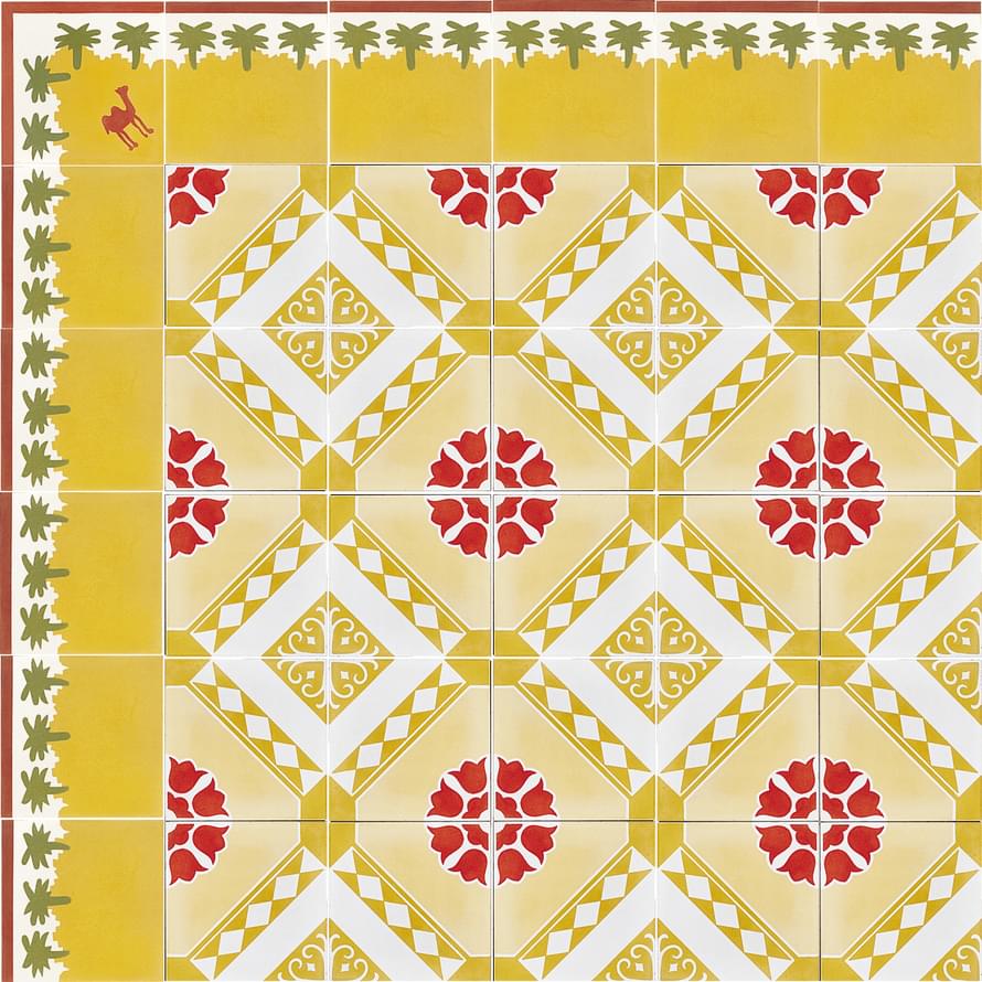 цемент фабрики Carodeco коллекция Les Fleurs Et Arabesques