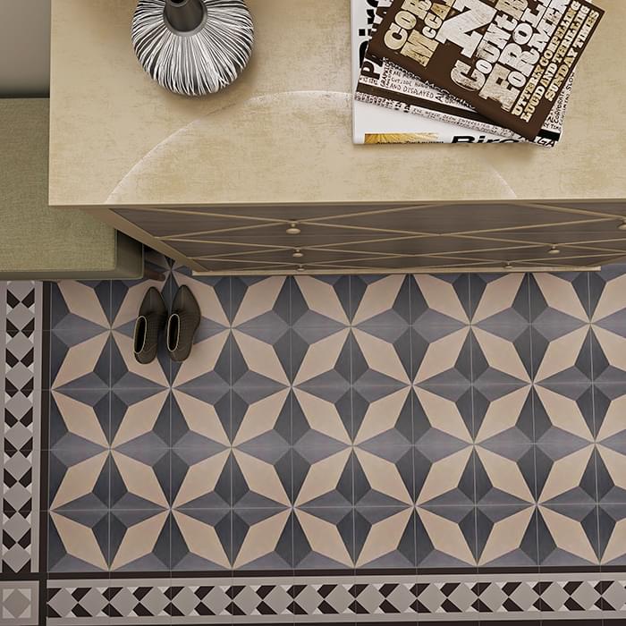 цемент фабрики Carodeco коллекция Les Geometrique