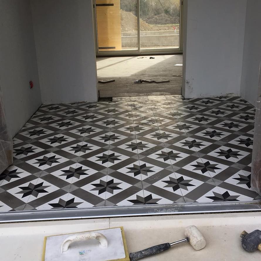 цемент фабрики Carodeco коллекция Les Geometrique