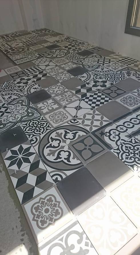 цемент фабрики Carodeco коллекция Les Geometrique