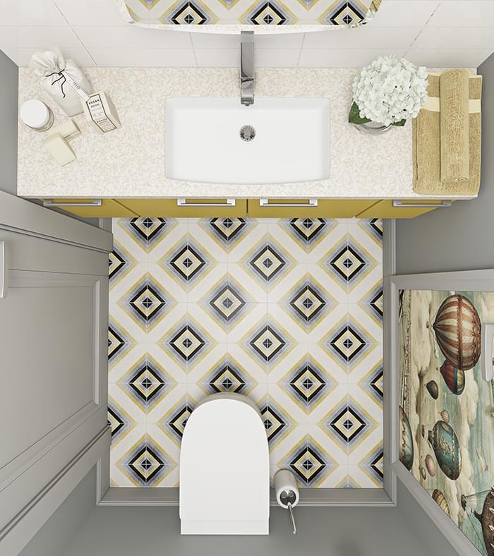 цемент фабрики Carodeco коллекция Les Geometrique