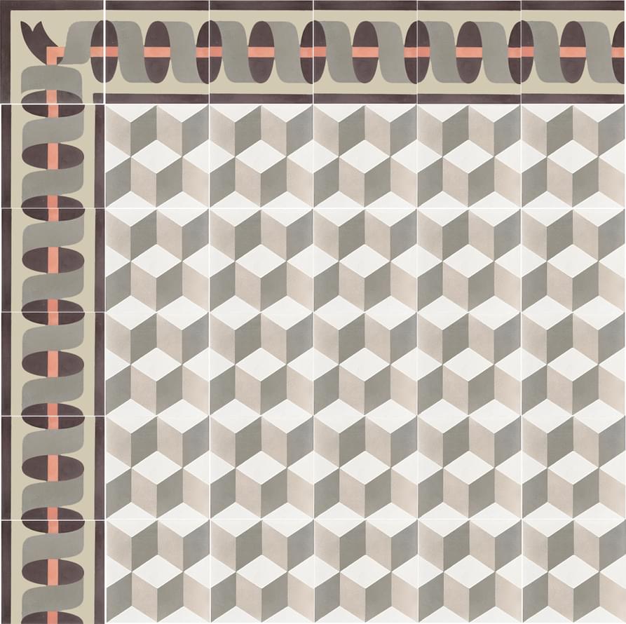 цемент фабрики Carodeco коллекция Les Geometrique