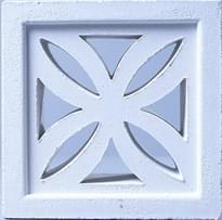 Плитка Carodeco Les Moucharabiehs Cement Block 1 White 19.5x19.5 см, поверхность матовая, рельефная