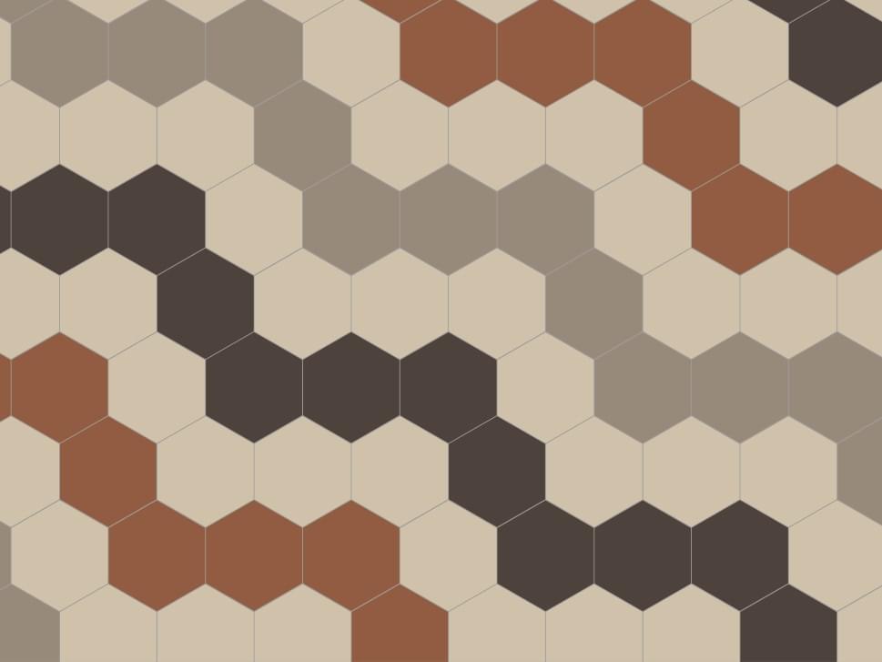 цемент фабрики Carodeco коллекция Les Octogones-Hexagones Et Cabochons