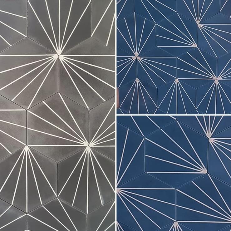 цемент фабрики Carodeco коллекция Les Octogones-Hexagones Et Cabochons