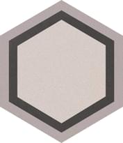 Плитка Carodeco Les Octogones-Hexagones Et Cabochons Hexagone 8500-2 17.4x20 см, поверхность матовая