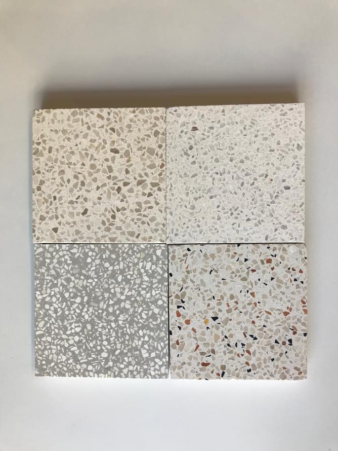 цемент фабрики Carodeco коллекция Terrazzo