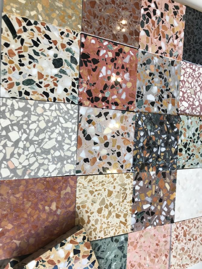 цемент фабрики Carodeco коллекция Terrazzo