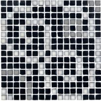 Плитка Casa Dolce Casa Neutra 6.0 Decoro C Dark Mosaico 1.8x1.8 30x30 см, поверхность матовая