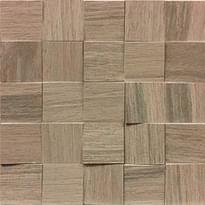 Плитка Casa Dolce Casa Wooden Tile Of Cdc Almond Mosaico 3D Inclinato 30x30 см, поверхность матовая, рельефная