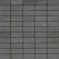 Плитка Casalgrande Padana Cemento Mosaico Cassero Antracite 30x30 см, поверхность матовая, рельефная