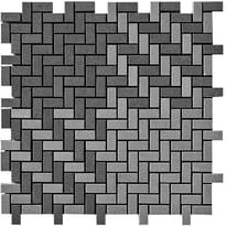Плитка Casalgrande Padana Cemento Mosaico Tessuto Rasato Antracite Grigio 25.1x25.1 см, поверхность матовая