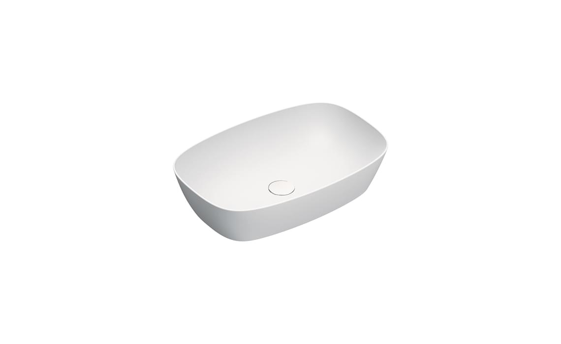 Плитка Catalano Alvea ALVEA Раковина накладная 60х40 h14. покрытие cataglaze+. белая матовая  поверхность матовая