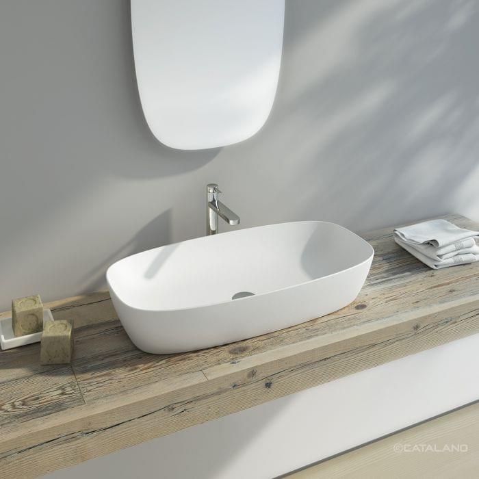 Плитка Catalano Alvea Раковина Alvea 80x40 белый матовый  поверхность матовая