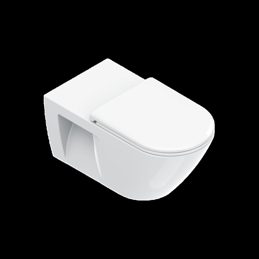 Плитка Catalano Comfort COMFORT Унитаз подвесной 70х36 безободковый. покрытие cataglaze+. смыв silentech. белый  поверхность глянец