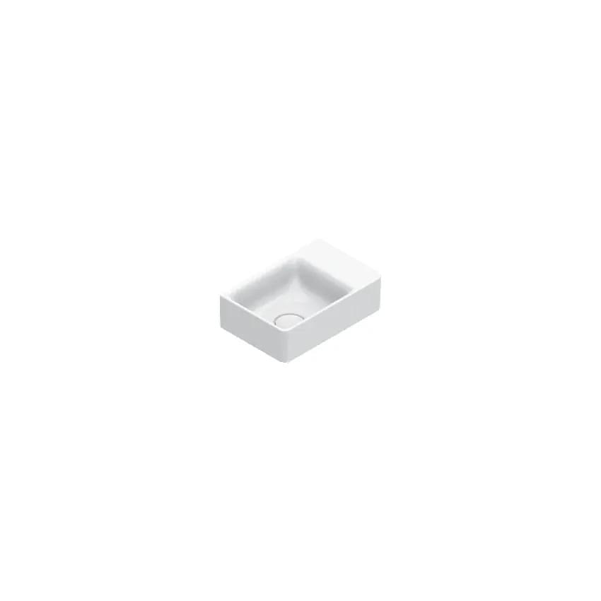 Плитка Catalano Elice ELICE Раковина 35x23. чаша слева. крепеж включен. покрытие cataglaze+. белая  поверхность глянец