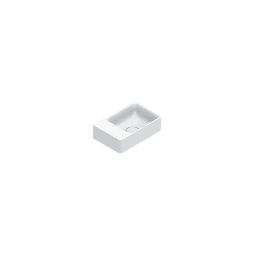 Плитка Catalano Elice ELICE Раковина 35x23. чаша справа. крепеж включен. покрытие cataglaze+. белая матовая  поверхность матовая