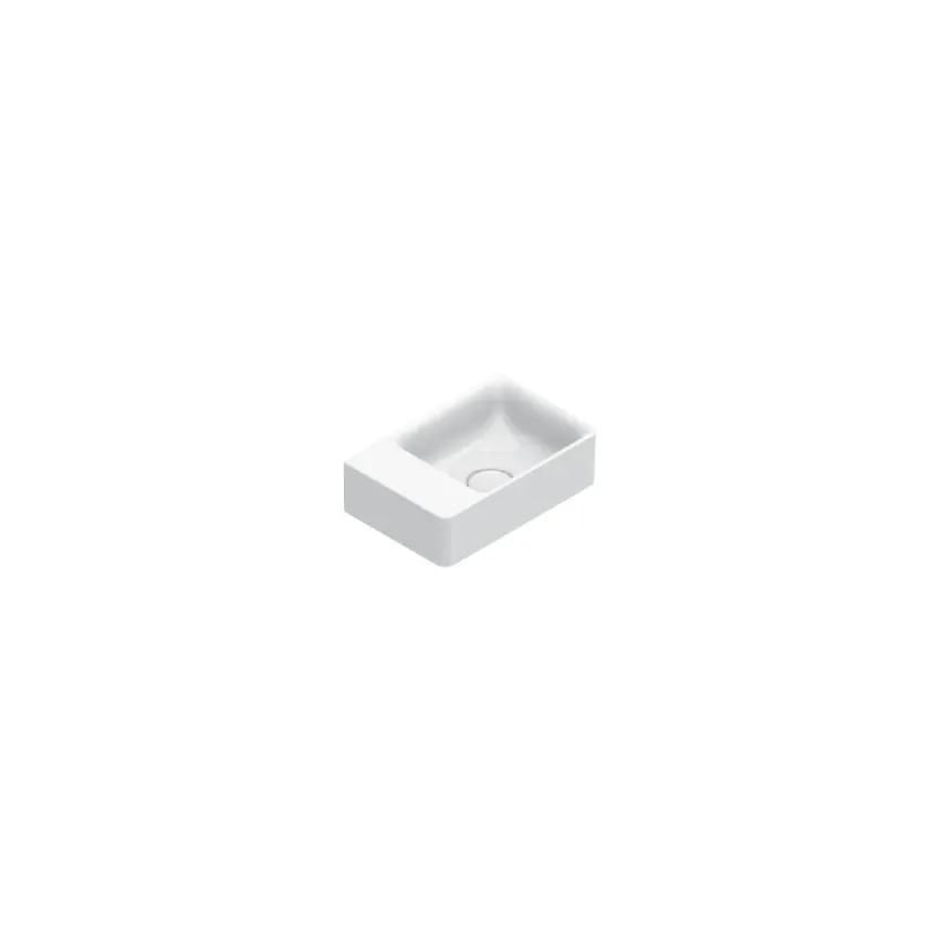 Плитка Catalano Elice ELICE Раковина 35x23. чаша справа. крепеж включен. покрытие cataglaze+. белая  поверхность глянец