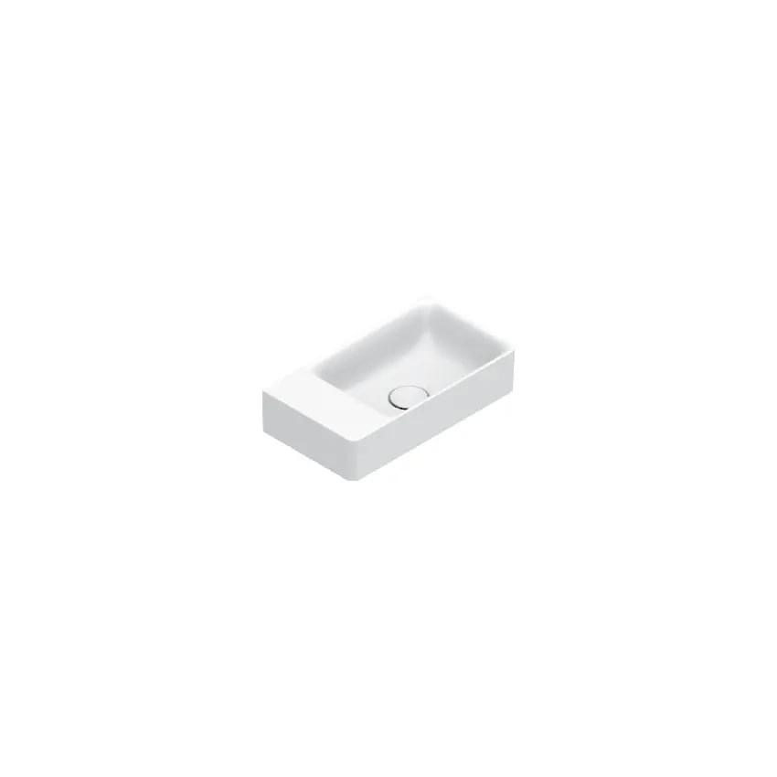 Плитка Catalano Elice ELICE Раковина 45x25. чаша справа. крепеж включен. покрытие cataglaze+. белая матовая  поверхность матовая