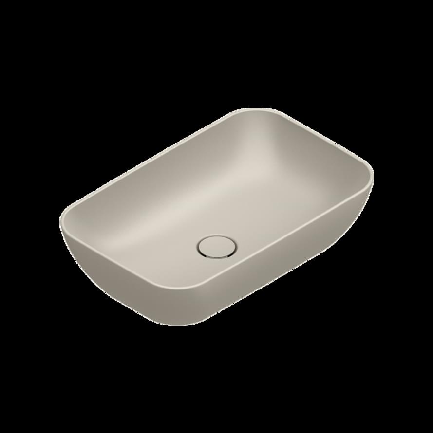 Плитка Catalano Elice ELICE Раковина накладная 60х38 h15. покрытие cataglaze+. sabbia матовая  поверхность матовая