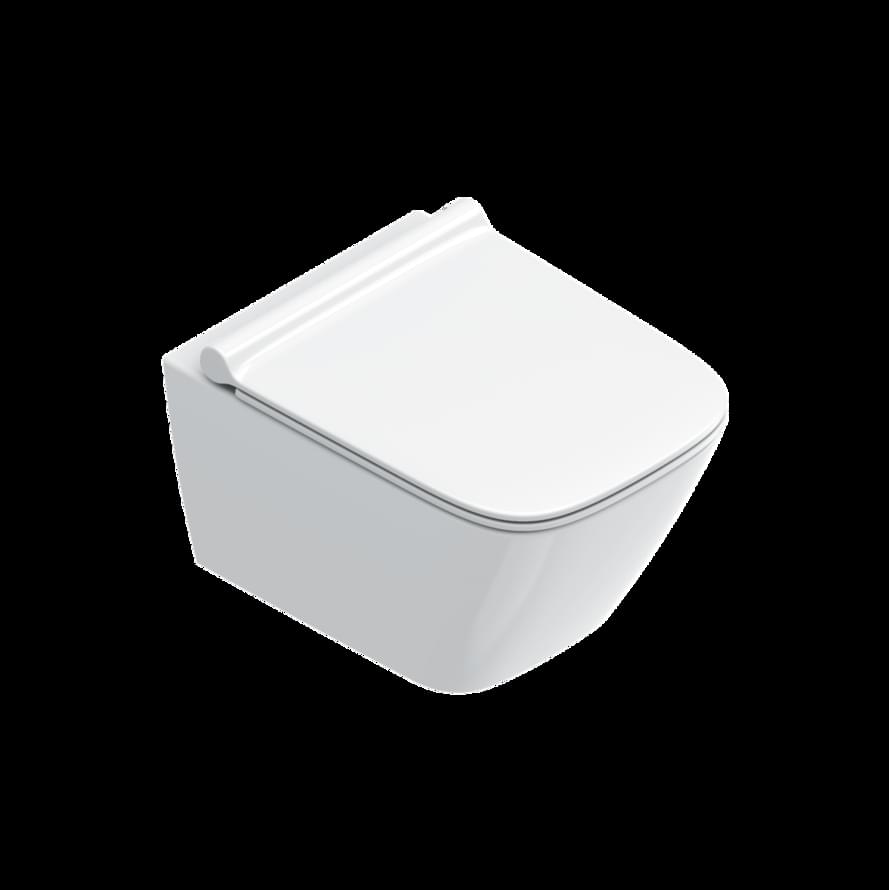 Плитка Catalano Green GREEN Унитаз подвесной 50х37 безободковый. покрытие cataglaze+. смыв silentech. белый  поверхность глянец