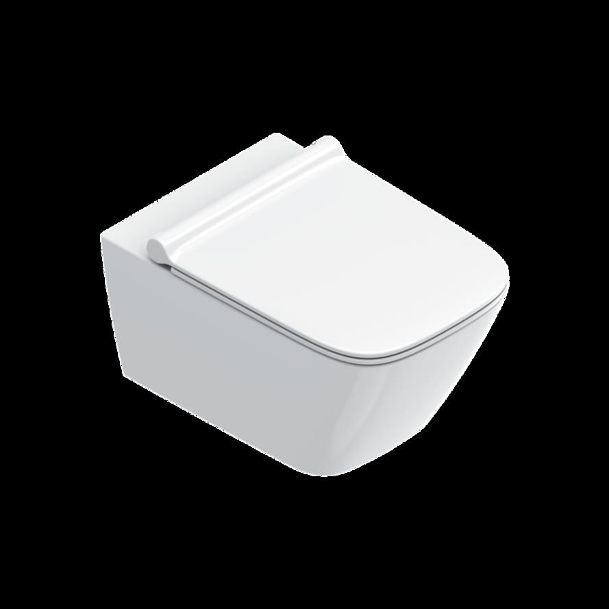 Плитка Catalano Green GREEN Унитаз подвесной 55х37 безободковый. покрытие cataglaze+. смыв silentech. белый  поверхность глянец
