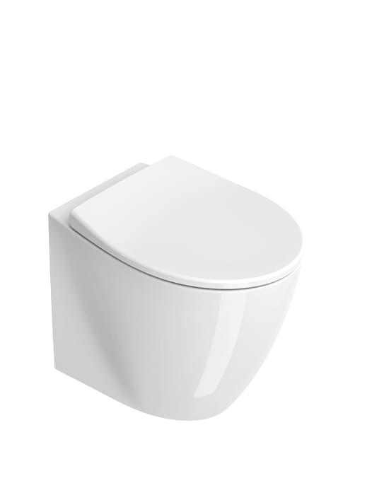 Плитка Catalano Italy ITALY Унитаз напольный 52х37 безободковый. покрытие cataglaze+. смыв silentech. белый  поверхность глянец