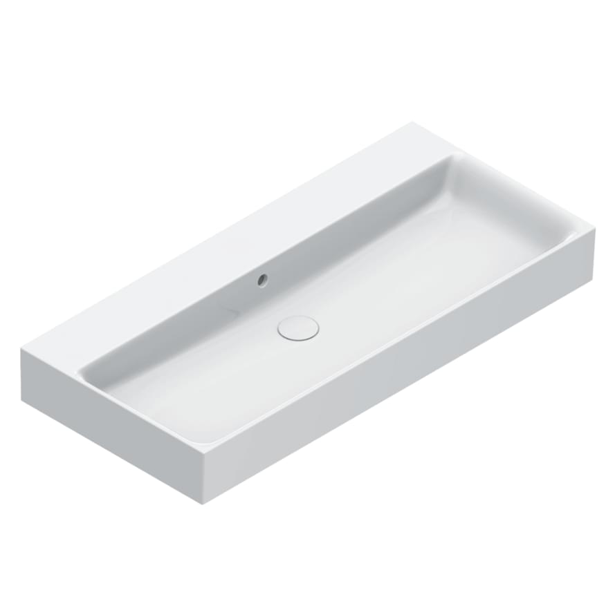 Плитка Catalano Premium PREMIUM Раковина 100x47. покрытие cataglaze+. белая матовая  поверхность матовая