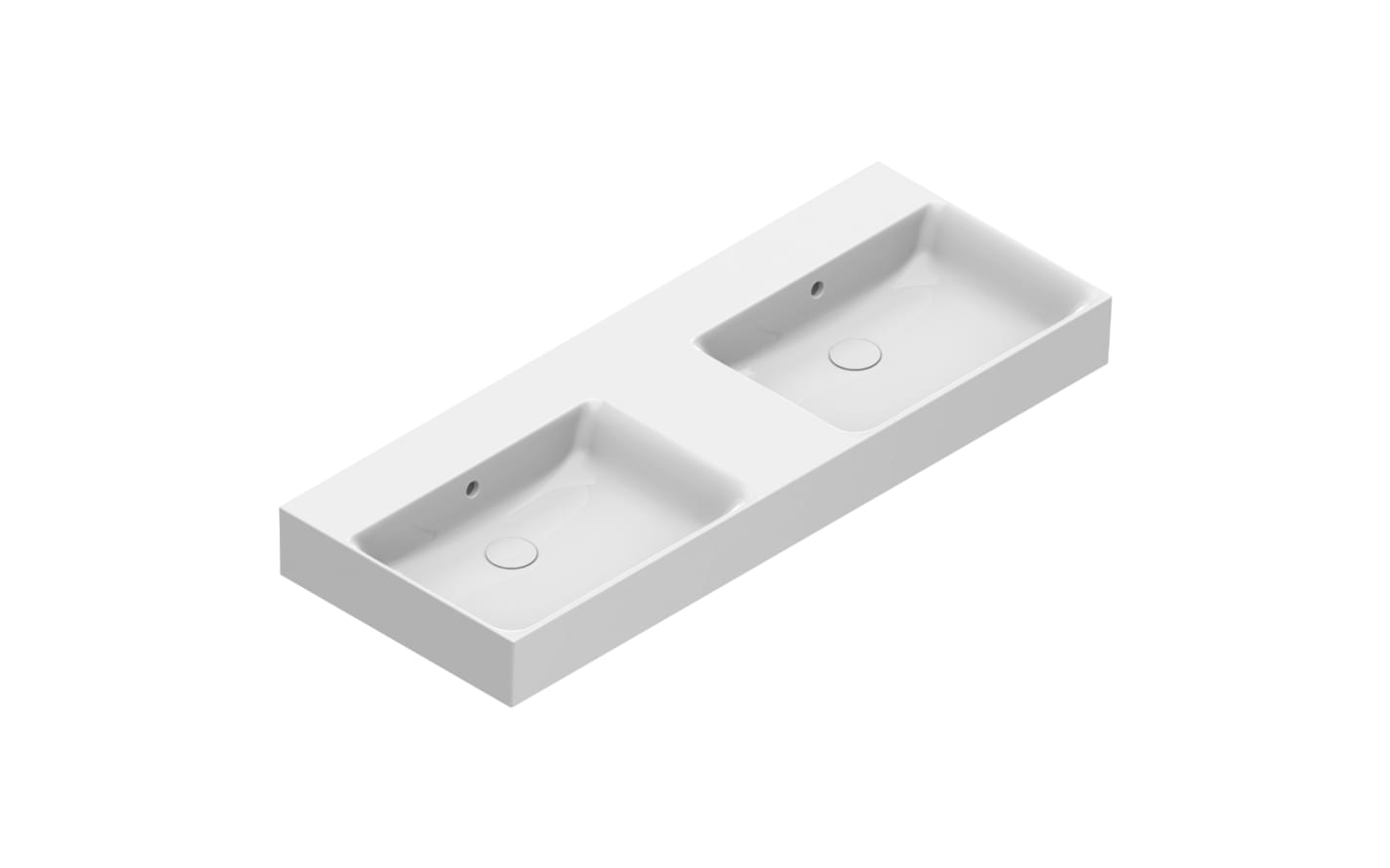 Плитка Catalano Premium PREMIUM Раковина 120x47. двойная чаша. крепеж включен. покрытие cataglaze+. белая  поверхность глянец
