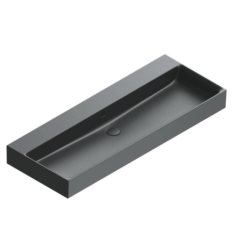 Плитка Catalano Premium PREMIUM Раковина 120x47. покрытие cataglaze+. черная матовая  поверхность матовая