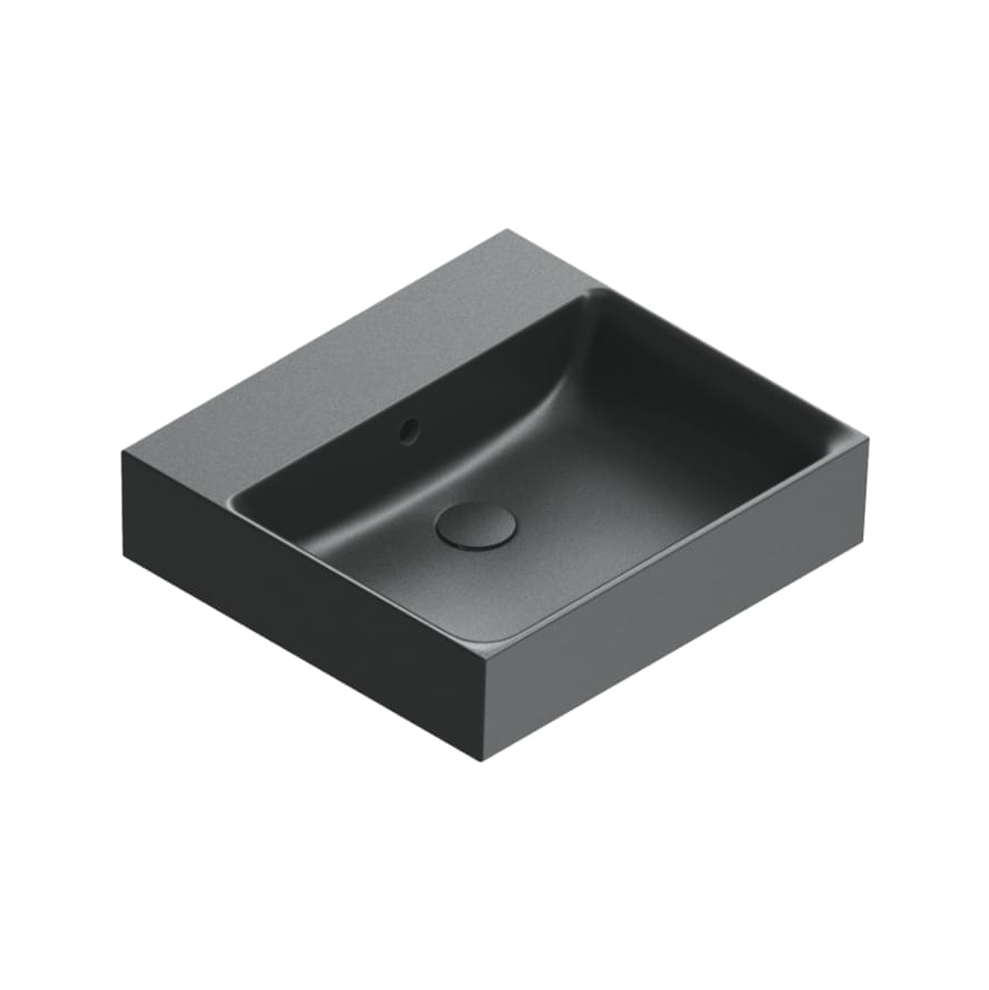 Плитка Catalano Premium PREMIUM Раковина 50x47. покрытие cataglaze+. черная матовая  поверхность матовая