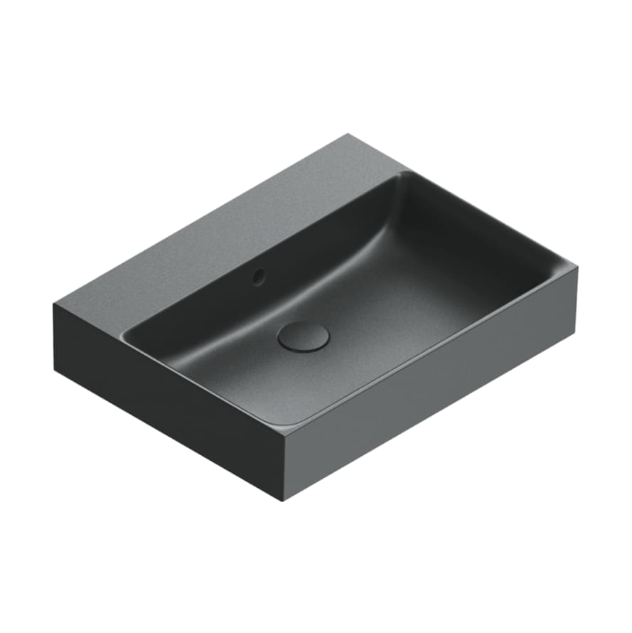 Плитка Catalano Premium PREMIUM Раковина 60x47. покрытие cataglaze+. черная матовая  поверхность матовая