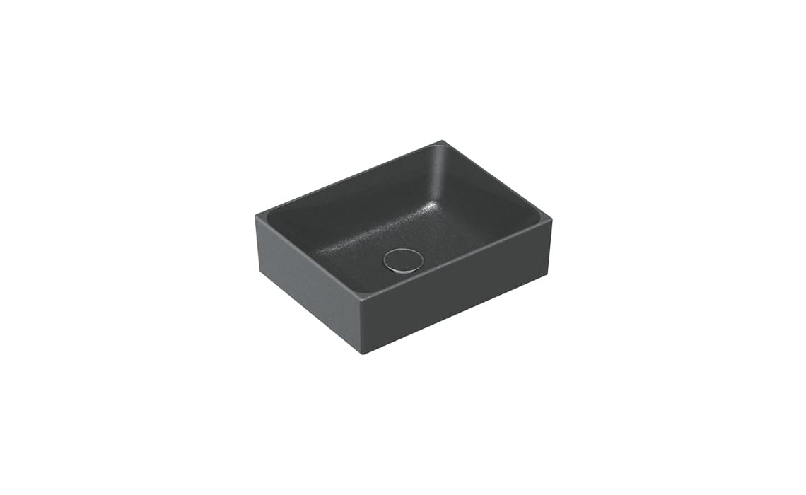 Плитка Catalano Premium PREMIUM Раковина накладная 45x35 h13. покрытие cataglaze+. черная матовая  поверхность матовая